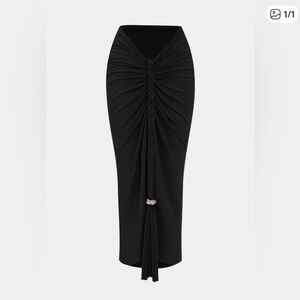 007. Micas Decor Braided Ruched Skirt XS